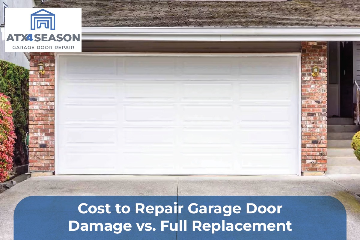 Cost to Repair Garage Door Damage vs. Full Replacement